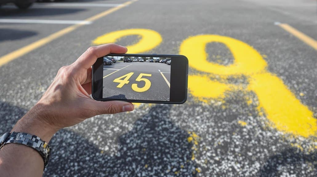 capture parking spot photo