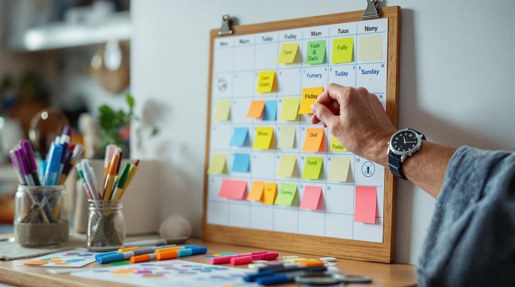 organizational wall calendar system