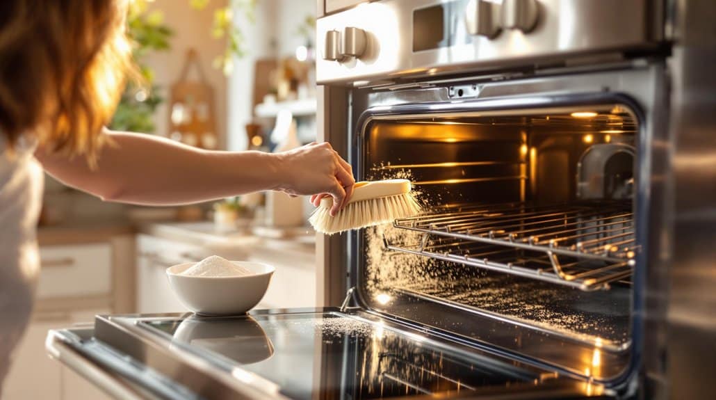 oven cleaning preparation steps